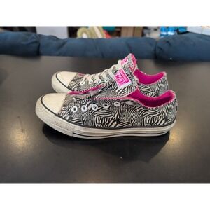 Converse All-Star 140681F Sneakers Shoes Zebra Print Size 4 Men's 6 Women's 8